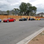 S2000s lined up for a drive on Lime Creek Road 